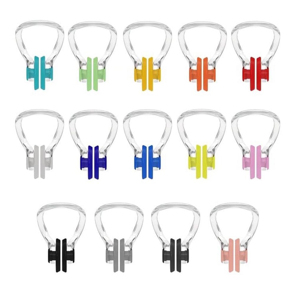 Swimming Nose Clip, 14 Packs Swim Nose Plugs with Waterproof Silica Gel